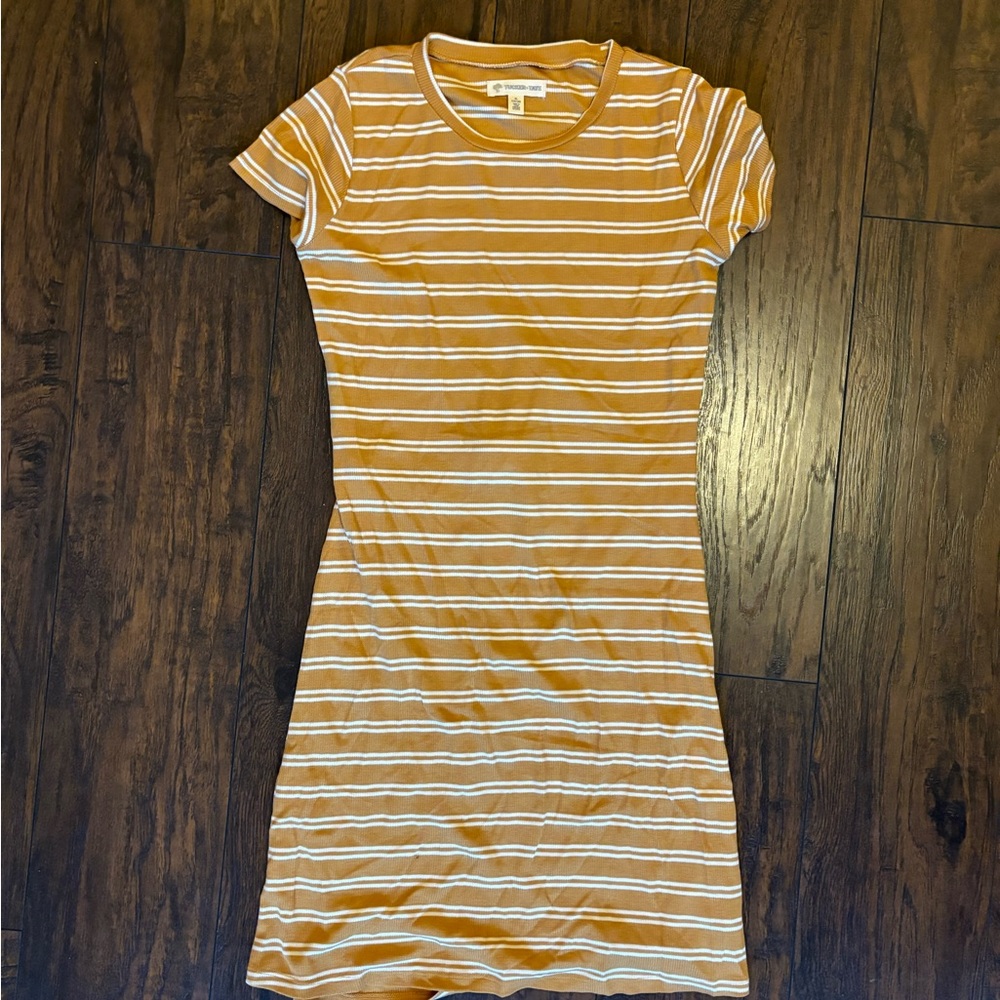 Striped yellow dress